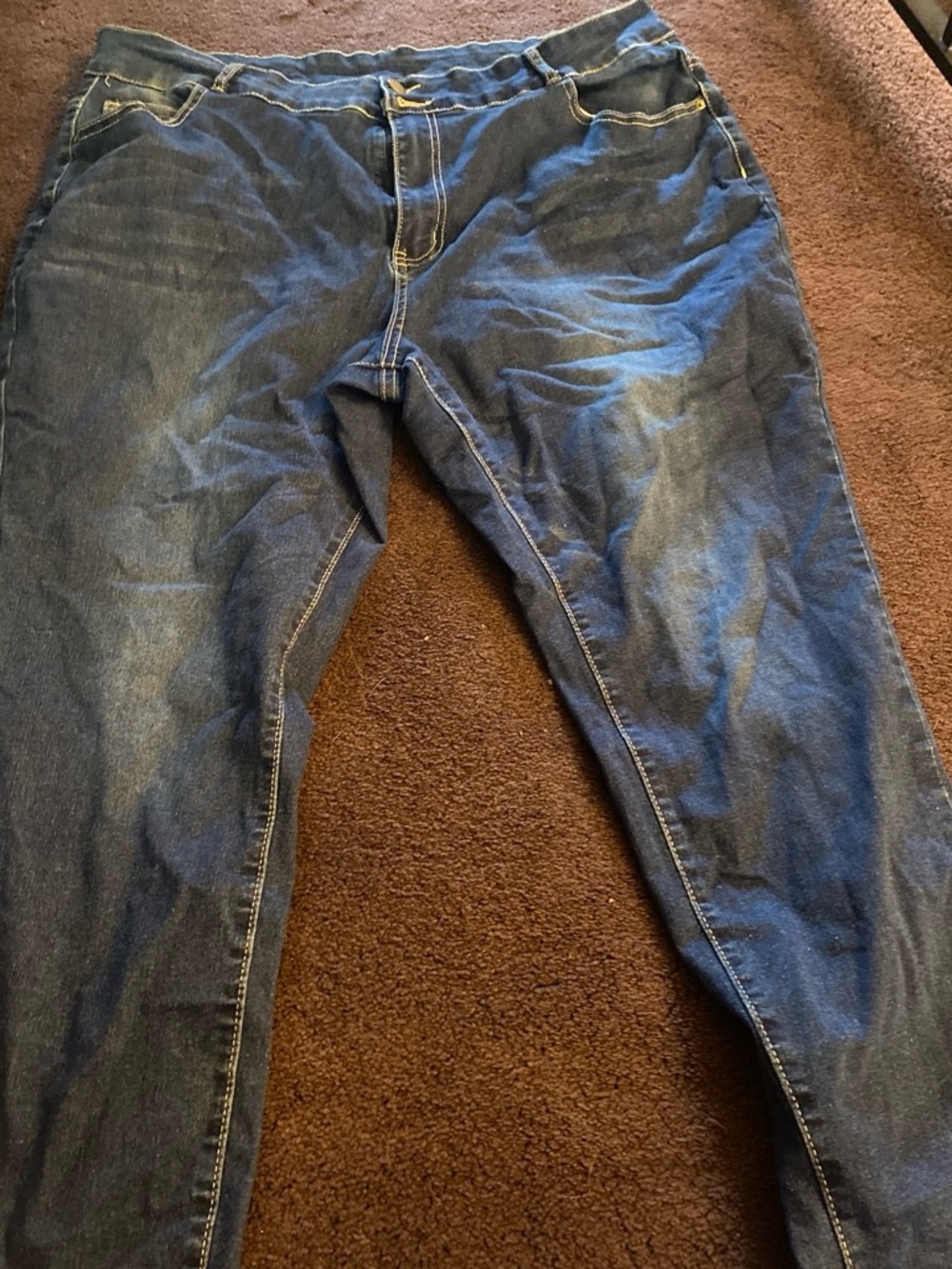 Source Unknown Women's Blue Wide-Leg Jeans